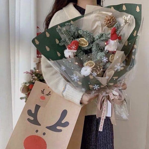 圣诞雪花玻璃纸 sdxhblz